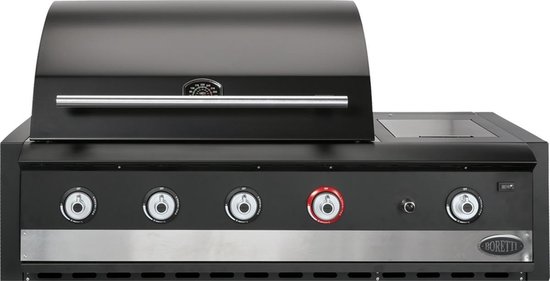 Boretti - Ibrido Top - gas/houtskool Inbouwbarbecue Buitenkeuken - inbouw BBQ