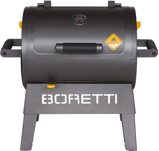 Boretti - Terzo Houtskool Barbecue - Grilloppervlak (LxB) 30 x 40 cm - Compact - Zwart van Merkloos