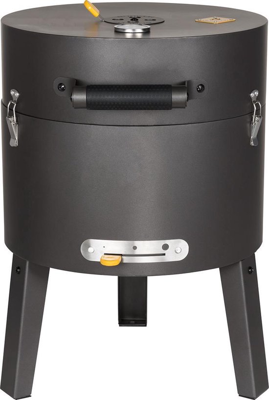 Boretti - Tonello houtskoolbarbecue - BBQ - ø 37 cm - Zwart - draagbaar van Boretti