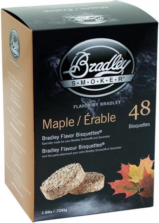 Bradley Smoker | Bisquettes Esdoorn | 48 Stuks van Bradley Smoker