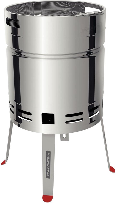 Brofuro - Barbecue - BBQ - Grillfust - BBQ Drum - Barrel - RVS - Ø40 - Houtskool van Brofuro