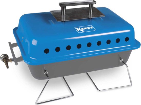 Bruce Tafel Barbecue - 1 Brander - Blauw/Zwart van BBGRILL