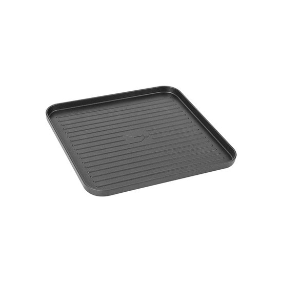Brunner Devil plancha geribbelde antiaanbak grillplaat voor devil gasfornuizen van Brunner