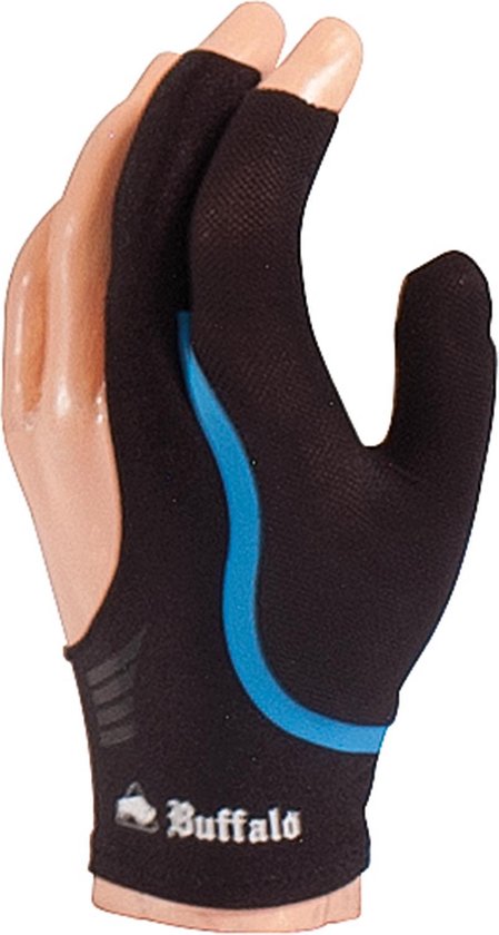 Buffalo Reversible biljarthandschoen zwart/blauw M van Buffalo