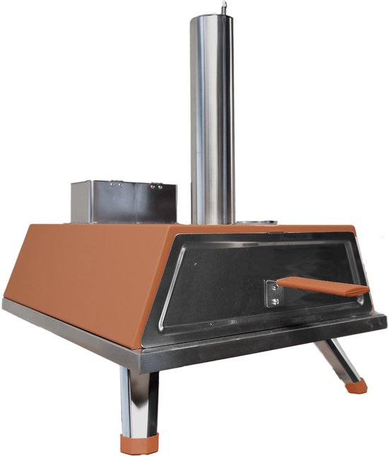 Buitenkado Pizzaoven Terracotta - 69x40x44cm - Houtgestookt