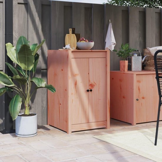 Buitenkeuken Deuren - Kastdeuren Tuin - Buitenkeuken Afwerken - Massief Douglas Hout - 50x9x82 cm - Niet gespecificeerd