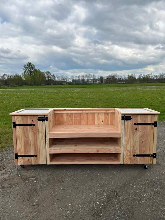 Buitenkeuken 'Schroef' | BBQ ombouw | Buiten koken van Hillhout