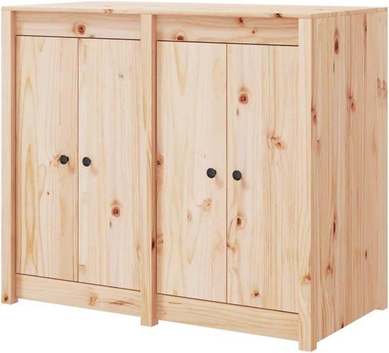 Buitenkeukenkast Hout - Tuinkast Opbergkast - Buiten Koken - Massief Grenenhout - 106x55x92 cm - Bruin