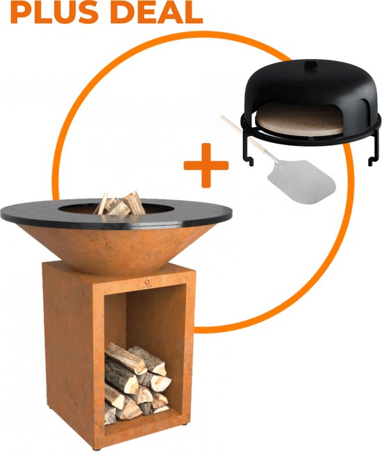 Bundel Deal: OFYR Classic Cortenstaal 100 Storage + GRATIS Pizza Oven