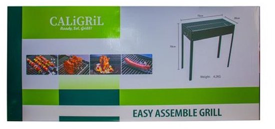 Caligril Barbecue Grill - Handig Meeneem BBQ - Makkelijk opzetten - 70x30x70CM - 4.2KG van Caligril