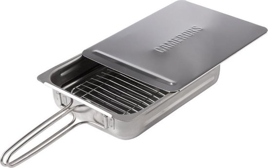 Camerons Rookoven - Groot - 38x28x8,5 cm Aktie aanbieding: Gratis 2 soorten rookmot van Merkloos