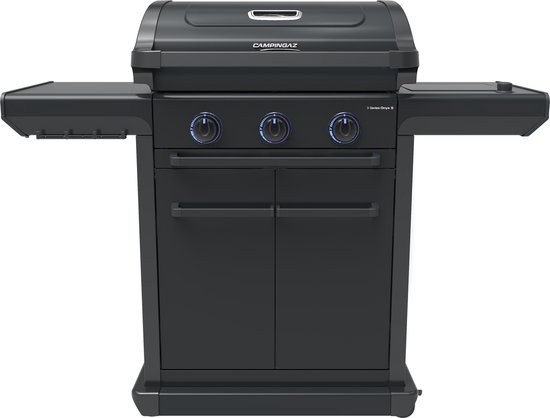 Campingaz 3 Series Onyx S gasbarbecue met zijbrander – modulaire BBQ – 5 jaar garantie – Zwart van Merkloos