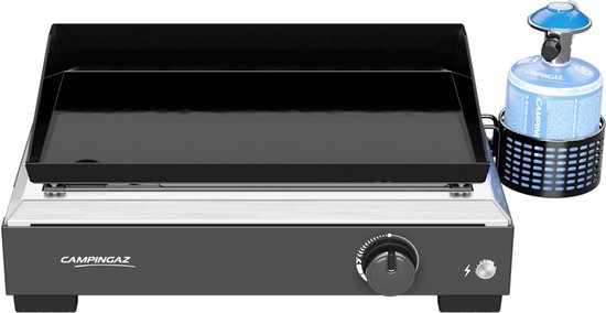 Campingaz Othello 1 CV Plancha - 1.350 cm² kookoppervlak – Blue Flame brander voor optimale warmteverdeling – Zwart van Merkloos