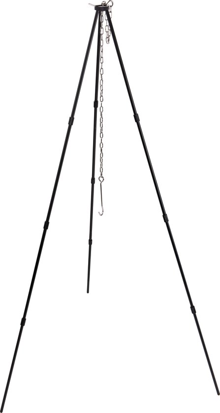 Campingmoon Driepoot 105 cm – Kookdriepoot met Ketting & Draagtas – Voor Kampvuur, BBQ en Dutch Oven (15 kg)