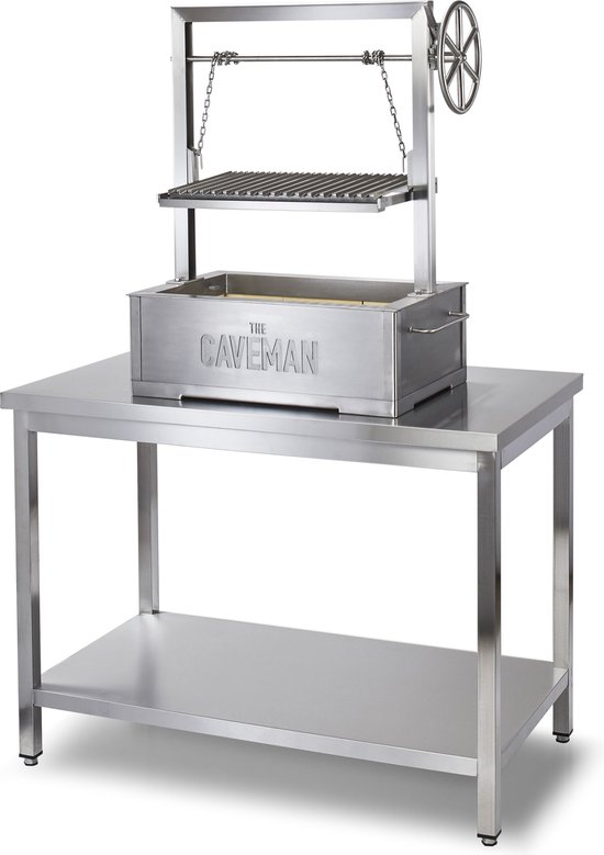 Caveman Grill 'Pro' - Inbouw - Argentijnse Grill - Buitenkeuken - Professionele keuken - Santa Maria Grill - Houtvuur & Houtskool van Caveman Grill