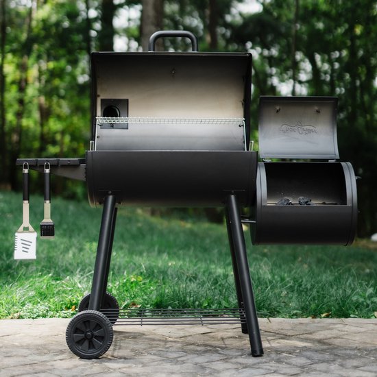 Char-Griller Smokin’ Pro Grill Vat Houtskool (brandstof) Zwart