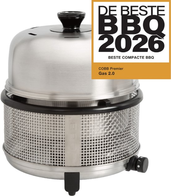 COBB Premier+ Gas 2.0 - Gasbarbecue - Compact - Regelbare Temperatuur - 30 cm Grilloppervlak