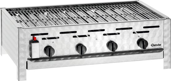 Combi-Tafelbraadgrill - Gas - 4-Pits - Bartscher 1062503 - Horeca & Professioneel van Bartscher