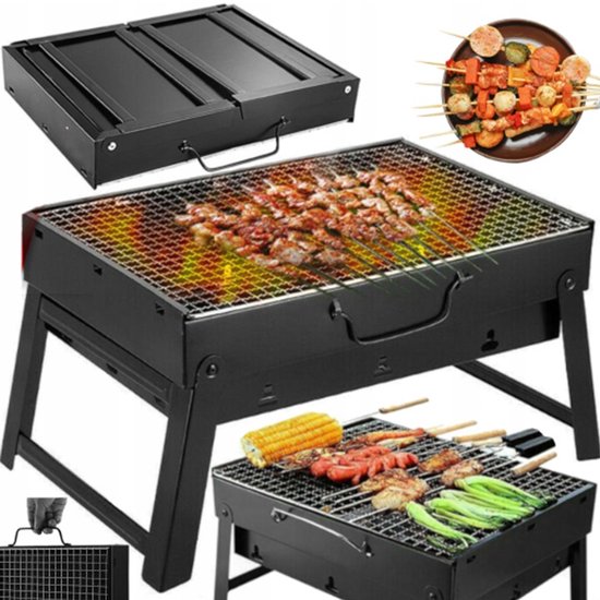 Compacte draagbare Koolgrill - Opvouwbaar als koffer van Barbecook