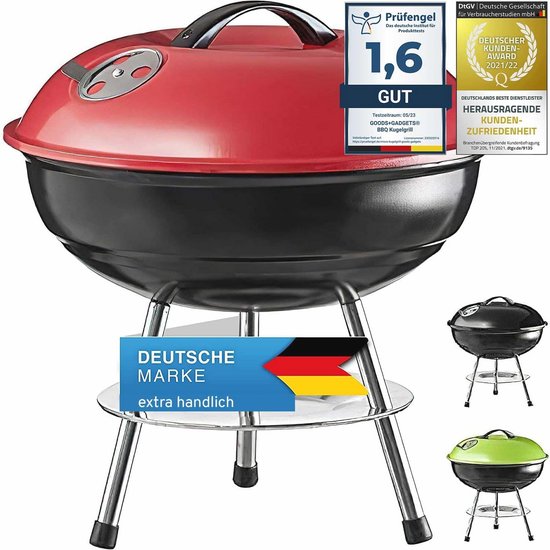 Compacte Houtskool BBQ Grill 40cm - Ideaal voor Reizen en Picknicks van BBQ Collection