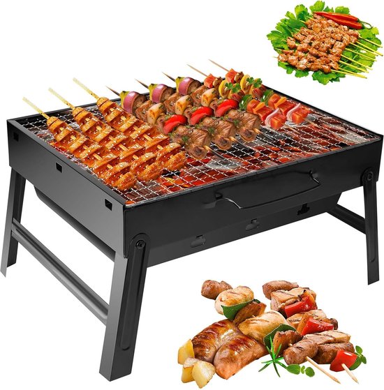 Compacte Opvouwbare BBQ Grill voor Tuin, Camping en Picknicks van VOUNOT