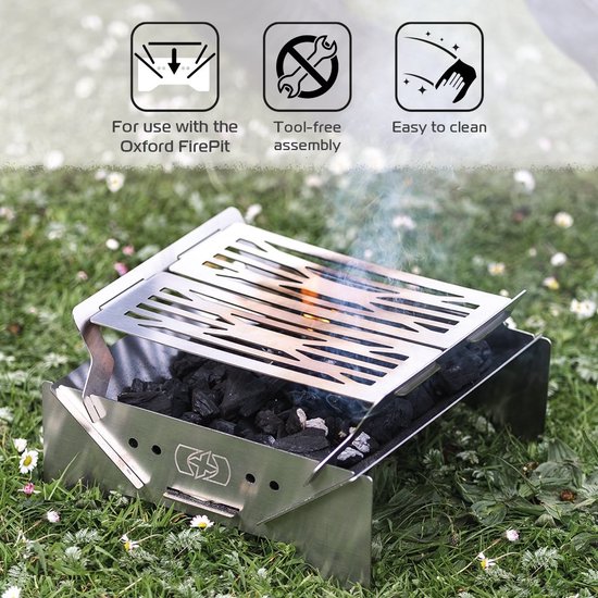 Compacte Outdoor Barbecue - Outdoor firepit - Camping BBQ - Haard - Houtskool BBQ - Hout BBQ van MAXXgarden