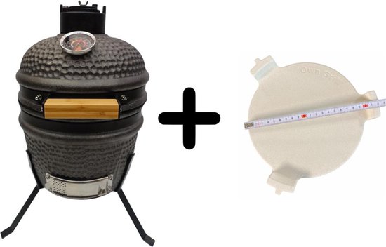 Compleet - Own Grill 13 inch kamado barbecue met heatdeflector van Own