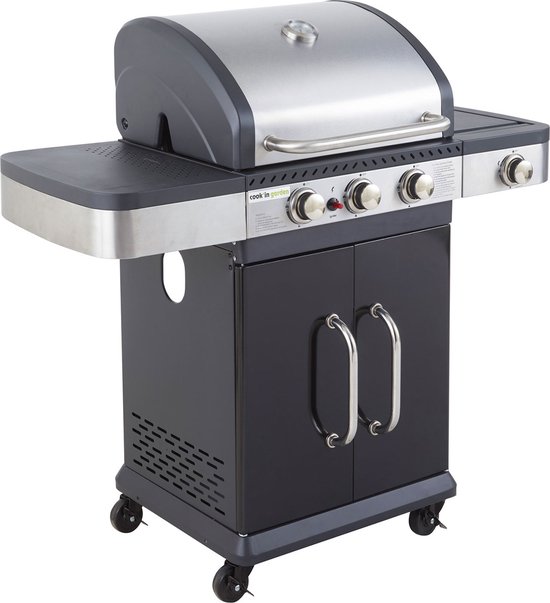 Cook'in Garden - Gasbarbecue FIDGI 3 met thermometer - 3 branders + 11,5kW kookplaat van Cook'in Garden