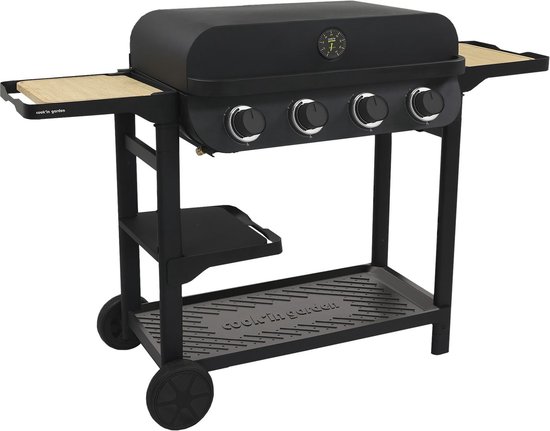 Cook'in Garden - Gasbarbecue FLAVO 70 op wagen van Cook'in Garden