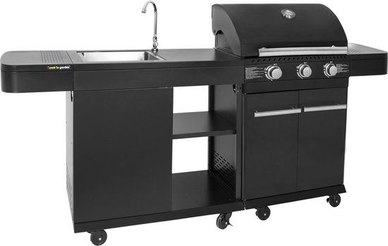 Cook'in Garden - Modulaire buitenkeuken FYRA - 3 branders van Cook'in Garden