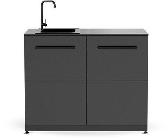 Cozze® Elements buitenkeuken 110 - gootsteenmodule voor praktische en elegante buitenkeukenervaring van Cozze