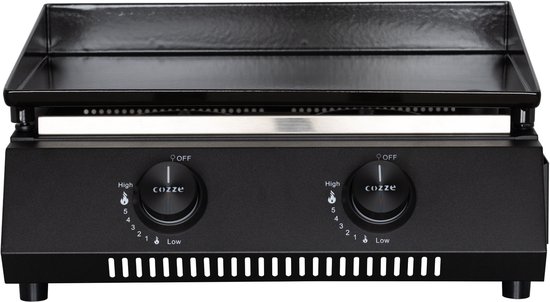 Cozze® G-400 Plancha Gasbakplaat, 2 gasbranders, 30 mbar van Merkloos