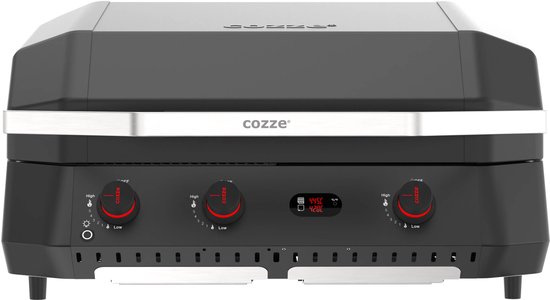 Cozze® G-800 COMB0 Plancha-Grill, Gasbakplaat, 3 gasbranders, 30 mbar van Merkloos