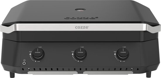 cozze® G-800 Plancha Gasbakplaat met deksel en 3 gasbranders, 7,5 kW, 30mbar van Merkloos