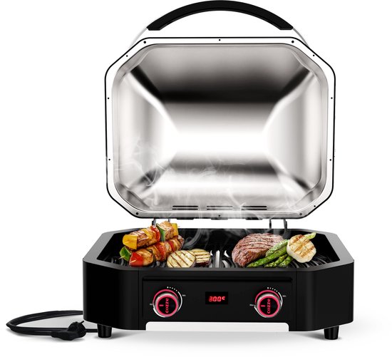 Cozze - Grill E-300 Elektrisch 230V 2200 W - Roestvast Staal - Zwart van Cozze