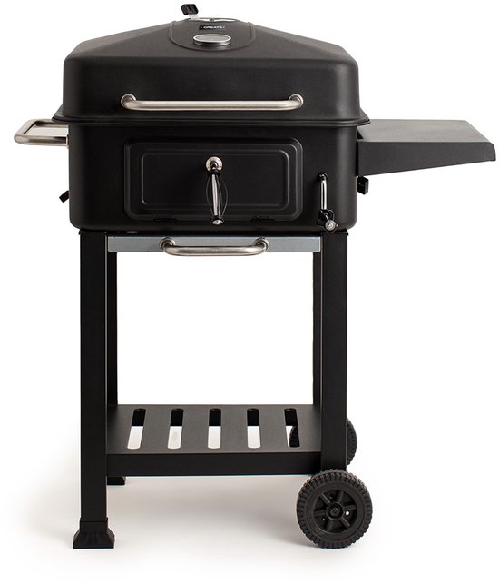CREATE - Houtskool rookoven barbecue met embers regelaar en bijzettafel - BBQ SMOKEY PRO