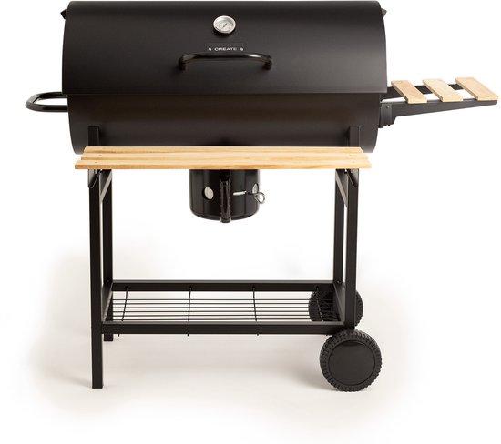 CREATE - Houtskoolbarbecue met wielen - BBQ SMOKEY van Merkloos