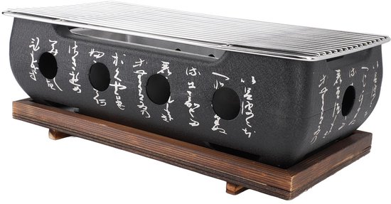 Dailygoods - Draagbare Houtskool Barbecue - Japanse Hibachi Grill voor Buiten