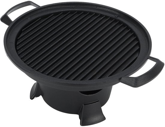 Dailygoods- Hibachi Grill Draagbaar - Lichtgewicht Aluminium - Anti-aanbak Bakpan - Eenvoudige Montage - Geschikt voor 1-2 Personen - Duurzaam Materiaal - Barbecue van Dailygoods