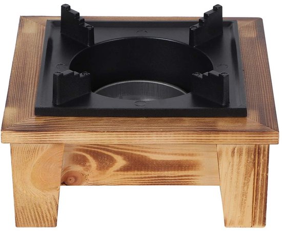 Dailygoody - Japanse Stijl Barbecue Grill - Mini Draagbare Grill - Compact voor Buiten - Houtskool Kachel - Geschikt voor Picknicks - Vierkant Model