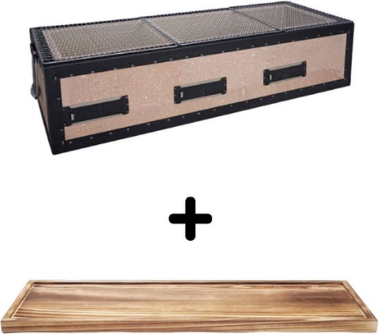 Diatomite Konro Grill XL + Plateau Set - Shichirin Grill - Yakitori Grill - Japanse BBQ - Hibachi BBQ van Suki.