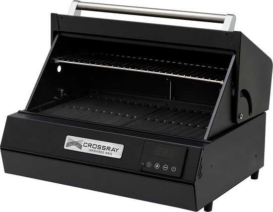 Dimplex Crossray eXtreme Infrarood Elektrische BBQ - Tafelbarbecue Elektrisch - 300°C+ - 2 Verwarmingselementen 1100 W - Elektrische Grill voor Buiten - Grillen, Braden en Garen - Zwart van Merkloos