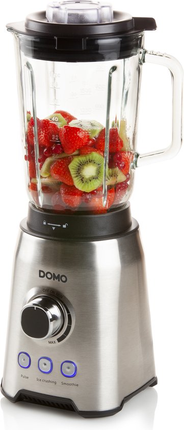 DOMO DO710BL Blender – 1,5L - 1000 W – Glazen Kan – Smoothie Maker van Domo