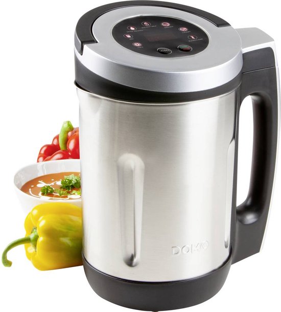 DOMO DO716BL Soepmaker Domo – 2,2L – 7 programma’s – Blender – RVS – Zwart van DOMO