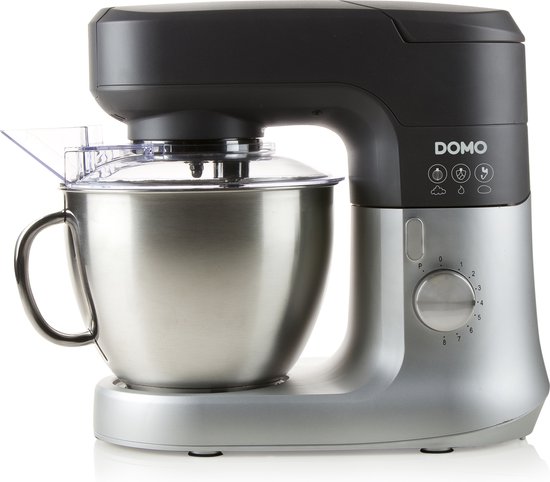 DOMO DO9182KR Keukenrobot – Keukenmachine – 4,5L RVS Mengkom – 1000W - Inclusief Accessoires van Domo