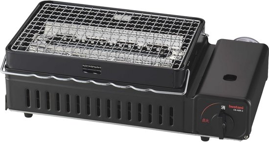 Draagbare Gas Grill BBQ Kachel voor Shichirinyaki - Zwart