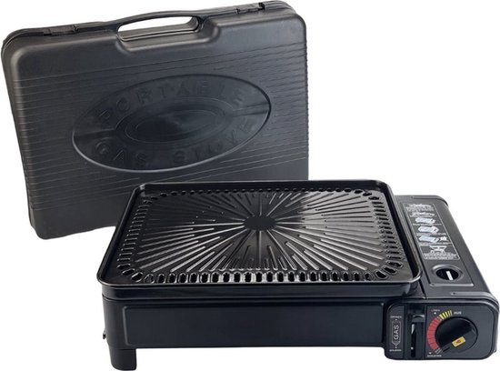 Draagbare Gasgrill – Campinggrill voor Outdoor Koken – Compacte Tafel BBQ van Merkloos