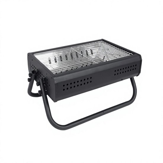 Draagbare Houtskool Barbecue Grill – Opvouwbare BBQ voor Camping, Picknick en Tuin – Compacte Buitenbarbecue voor 3-5 Personen