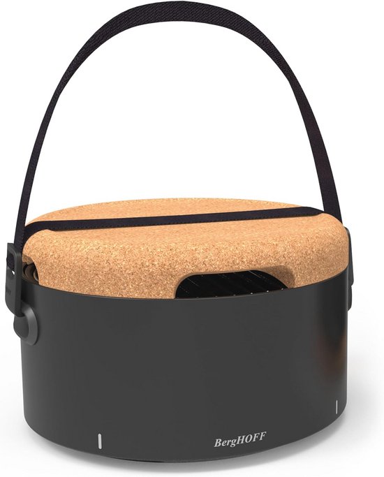 Draagbare houtskool tafelgrill - Compacte camping grill met accessoires van Merkloos