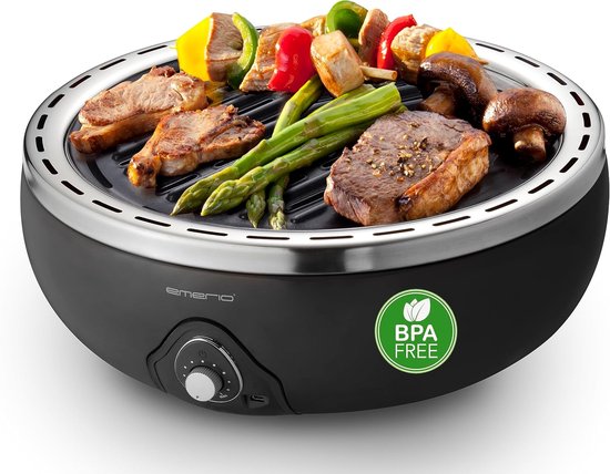 Draagbare Houtskoolgrill met Ventilator - Ideaal voor Thuis en Onderweg - 30 cm Gietijzeren Rooster van LotusGrill